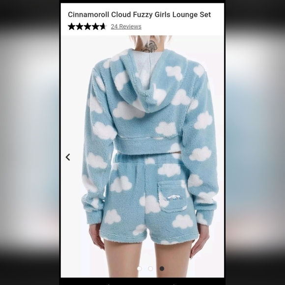 Cinnamoroll Cloud Fuzzy Lounge Set โ Size Medium - Picture 4 of 9